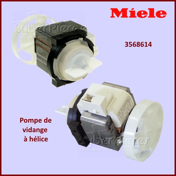 Pompe de vidange 95w avec hélice BE30B5-024 Origine Miele 3568614 -...