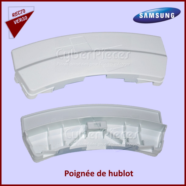 Poignée blanche de hublot Samsung DC64-00773B