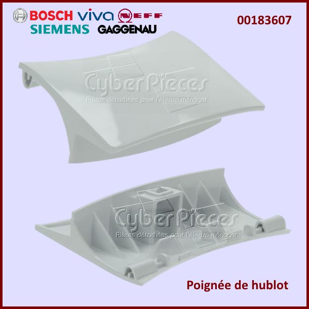 Poignée De Hublot Blanche Bosch 00183607 -  Pièces machine à laver