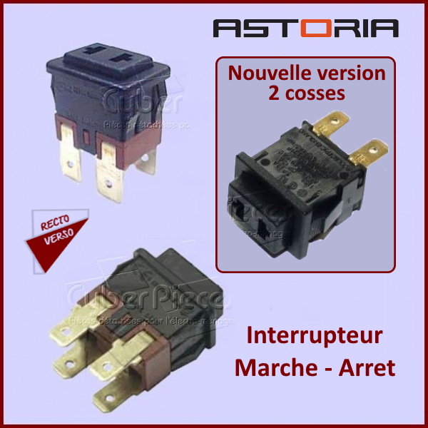 Interrupteur Marche - Arret 4 Cosses 500592111 - Pièces fer