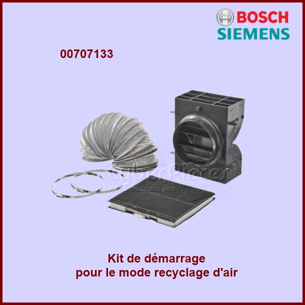 Kit de démarrage pour mode recyclage d'air 00707133 - Pièces hotte
