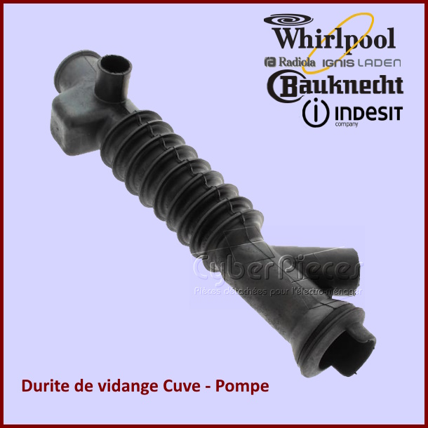 Durite Indesit C00108874 C00108875 -  Pièces machine à laver
