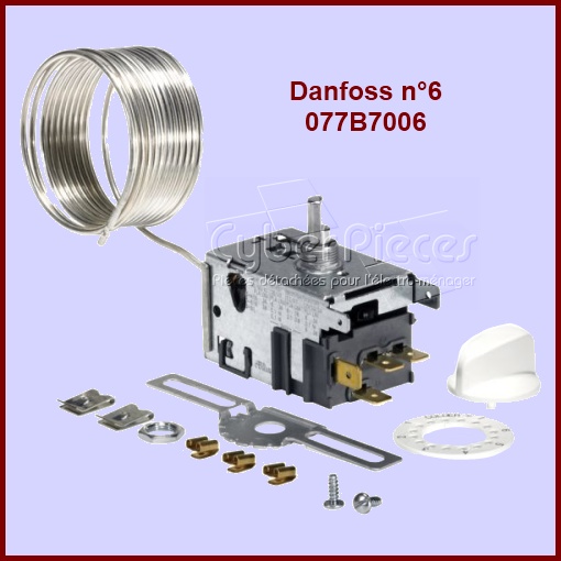 Thermostat Danfoss N°6 - 077B7006 Congélateur avec Alarme - Pièces ...