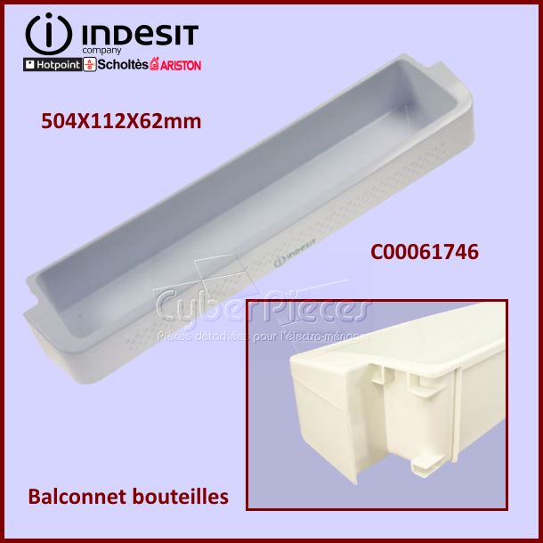 Balconnet bouteille Indesit C00061746 - PiÃ¨ces rÃ©frigÃ©rateur & cong...