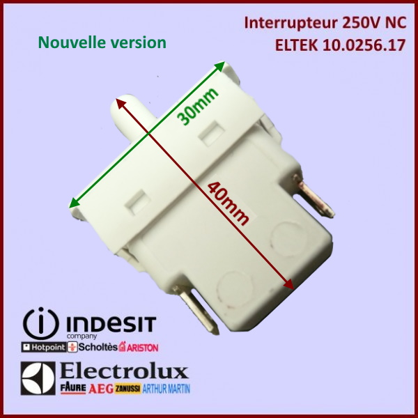 Interrupteur 250V NC (ELTEK 10.0256.17) C00075585 - Pièces réfrigér...