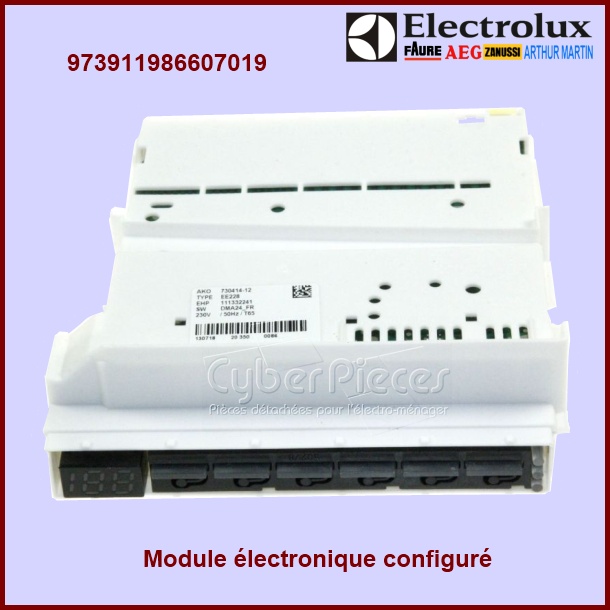 Carte électronique EDW150 configuré Electrolux 973911986607019 - Pi...