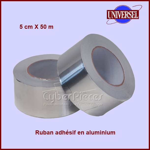 Ruban adhésif en aluminium 5cmx50m - Pièces hotte