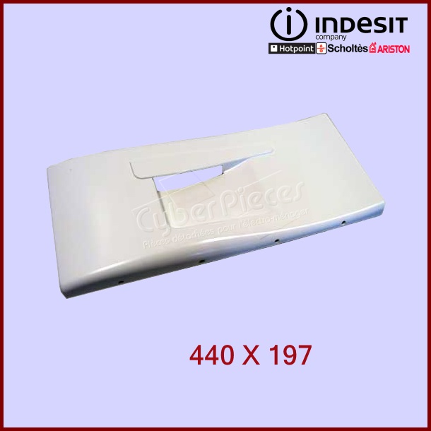 Volet frontal congélateur blanc 440X197 C00076116 - Pièces réfrigér...