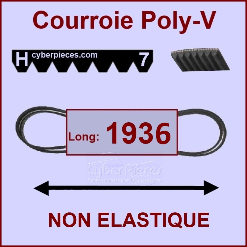 Courroie 1936H7 - non Ã©lastique - PiÃ¨ces sÃ¨che-linge