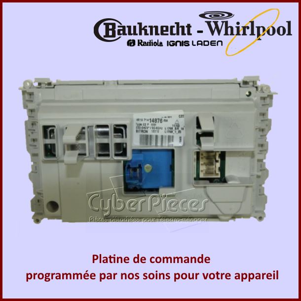 Carte ÃÂ©lectronique de contrÃÂ´le Domino Whirlpool 480111104627 -  PiÃÂ¨...