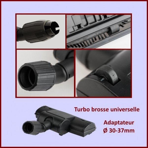 Turbo Brosse universelle adaptateur Ø 30-37mm - Pièces aspirateur