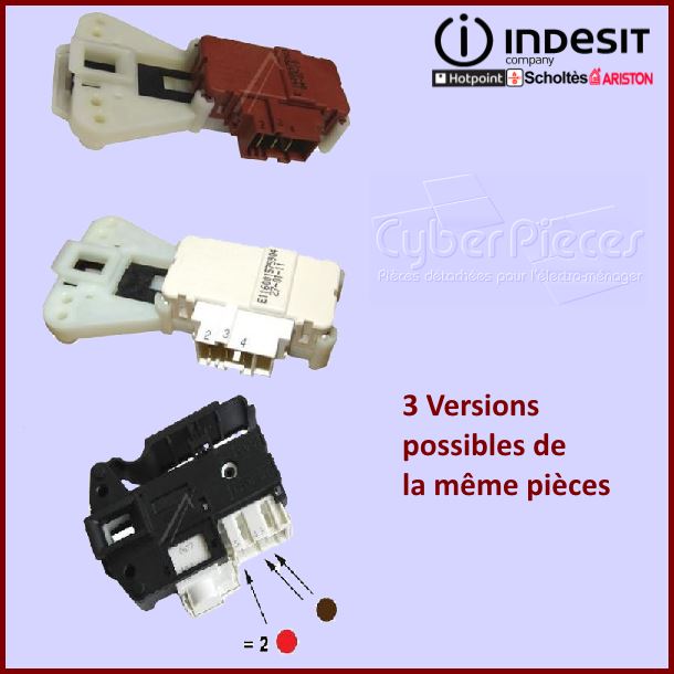 Securite de porte ZV446 Indesit C00085194 -  Pièces machine à laver