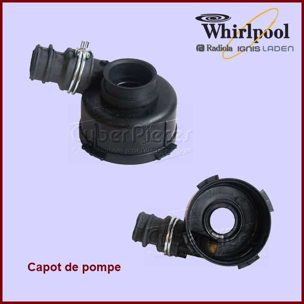 Capot de pompe de cyclage Askoll Whirlpool 481236018545 - PiÃÂ¨ces la...