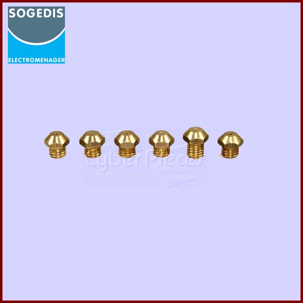 Jeu d'injecteurs gaz butane 39567 - Pièces table de cuisson