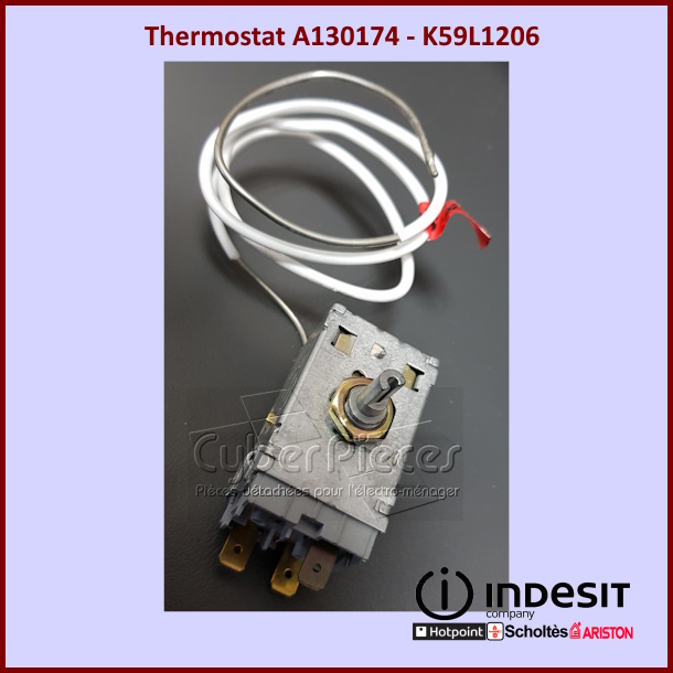Thermostat A130174 - K59L1206 Indesit C00056433