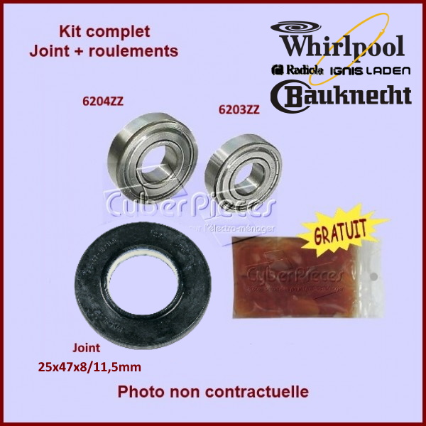 Kit Palier Whirlpool 481931038657 -  Pièces machine à laver