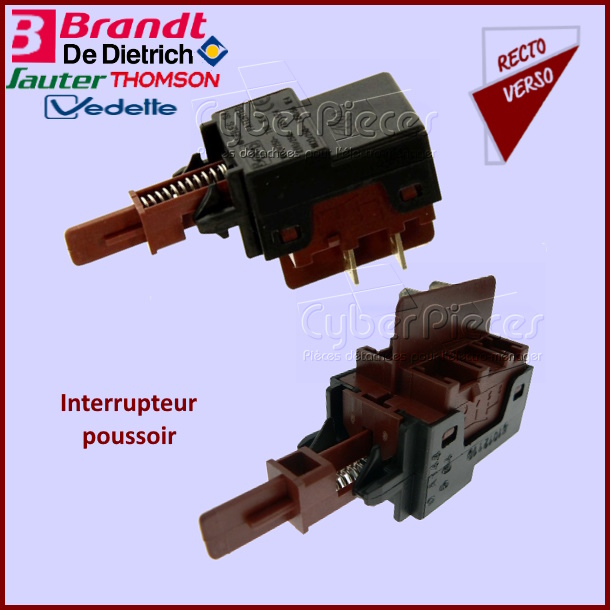 Interrupteur poussoir Brandt 31X8674