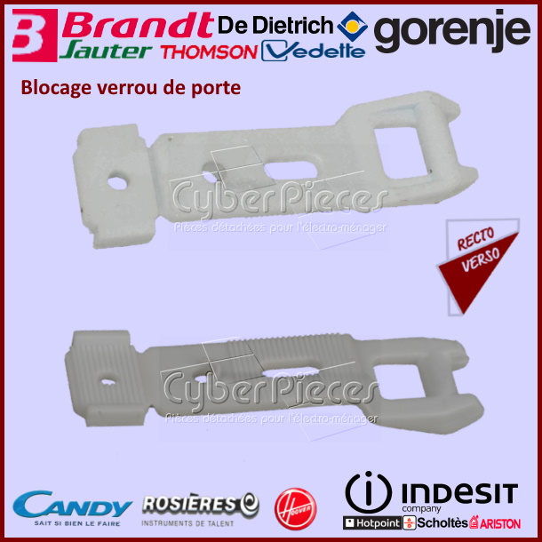 Blocage verrou de porte Indesit C00054831 - Pièces lave-vaisselle