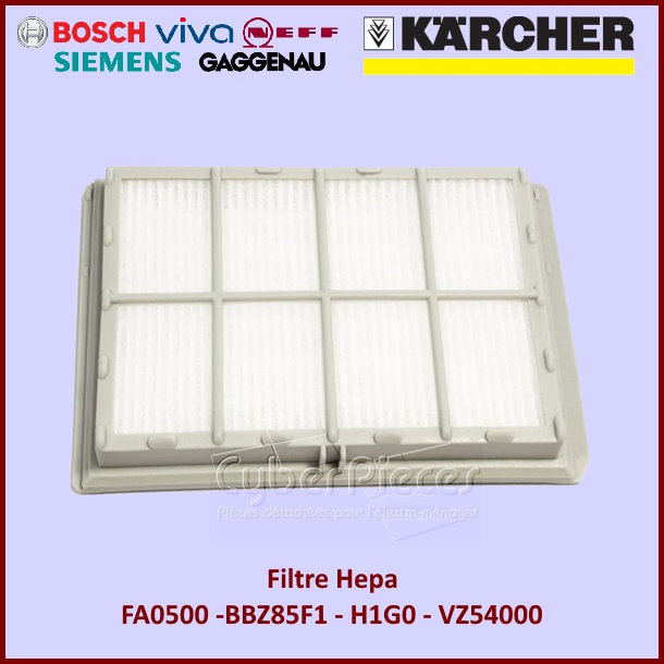 Filtre Hepa Bosch 00263506