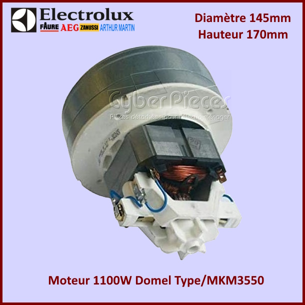 Moteur 1100W Domel D143 L170 Electrolux 960012961