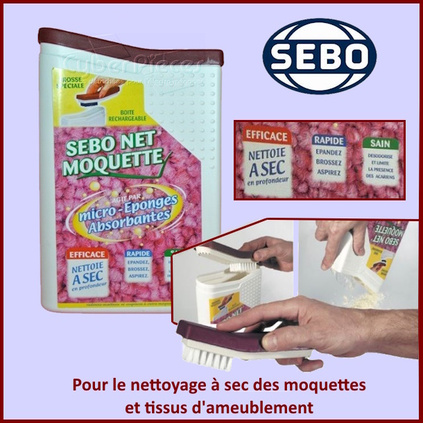 SEBO NET Moquette / Nettoyage à sec