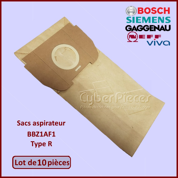 Lot de 10 sacs en papier BOSCH 00460652 / 00802813