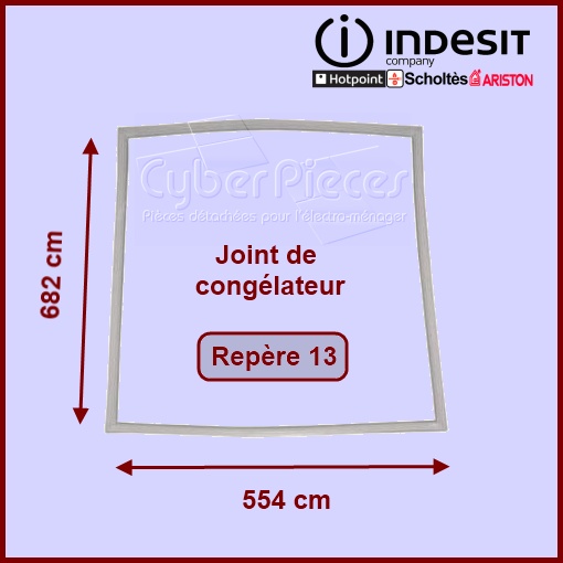 Joint de congélateur 554X682mm Indesit C00115566