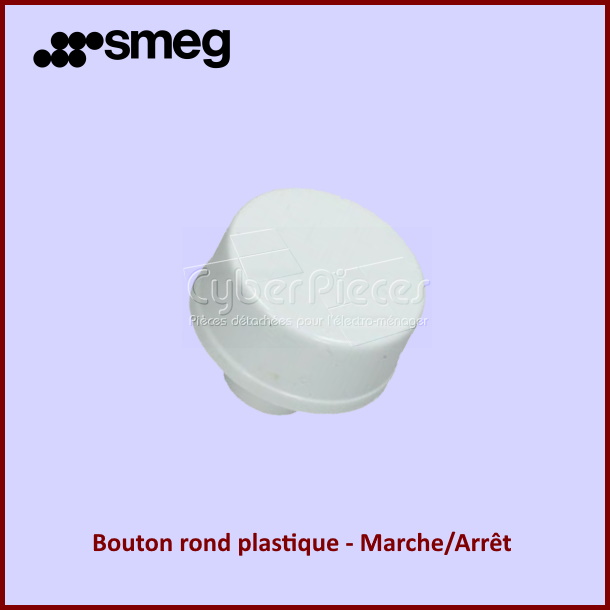Bouton rond plastique gris M/A 766411693 - Pièces lave-vaisselle