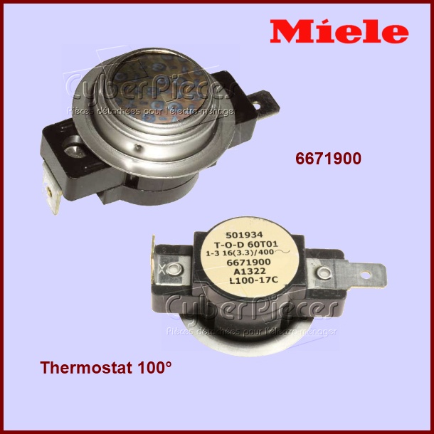 Thermostat 100° Miele 6671900