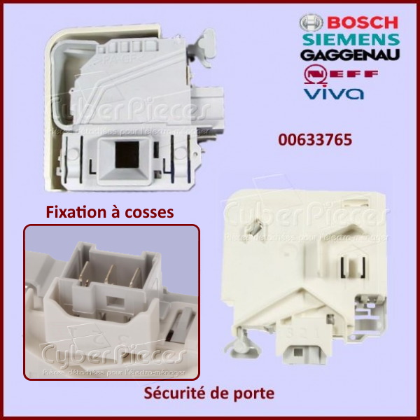 Sécurité de porte Bosch 00633765 -  Pièces machine à laver