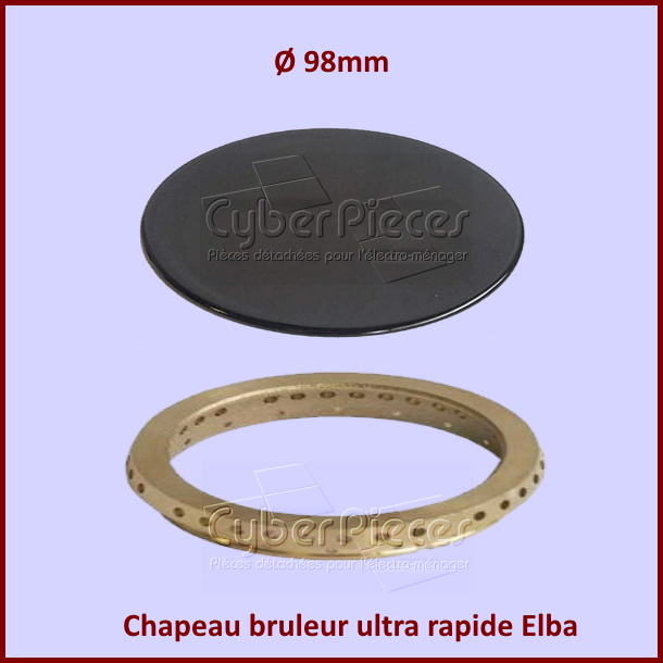 Chapeau bruleur ultra rapide Elba