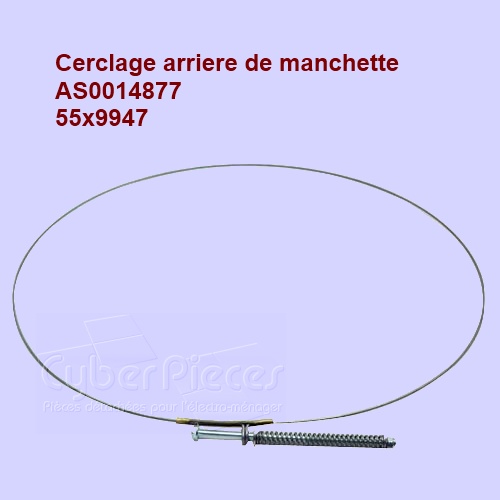 Cerclage arrière de manchette Brandt AS0014877 -  Pièces machine à ...