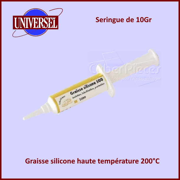 Graisse silicone en seringue de 10Gr
