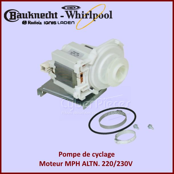 Pompe de cyclage MPH ALTN. 220/230V Whirlpool 480140102397 - Pièces...