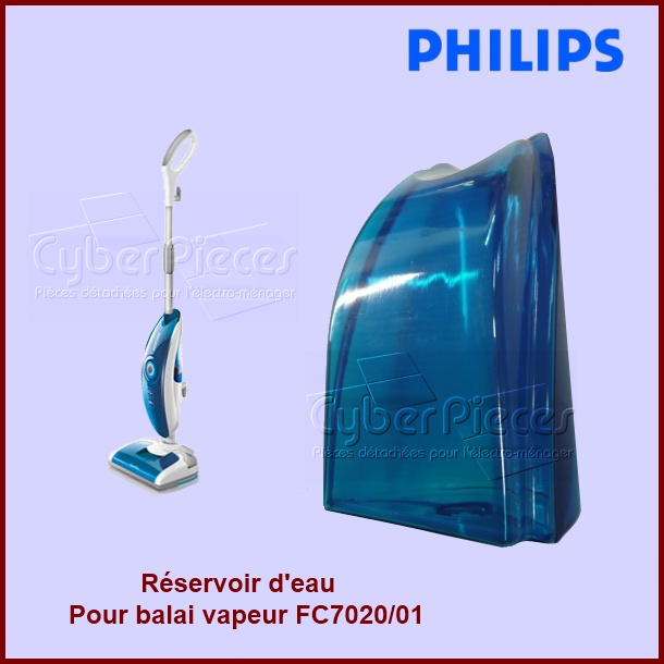 Réservoir d'eau (avec bouchon) de balai vapeur Philips 996510060777...