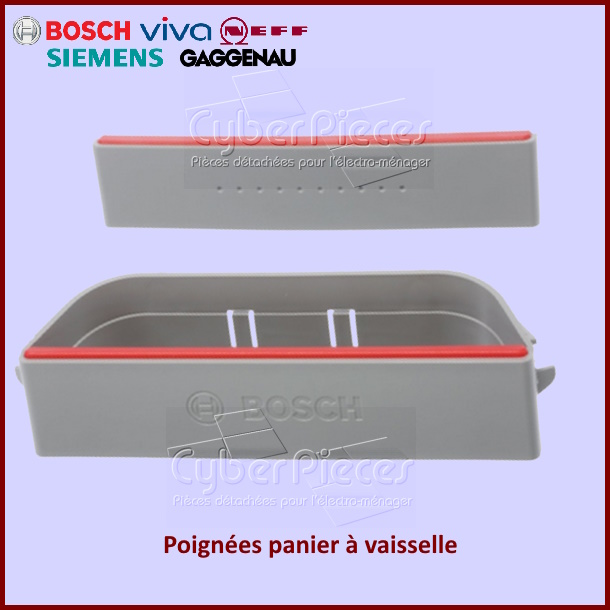 Poignée inferieure et supérieure de panier à vaisselle Bosch 10000967
