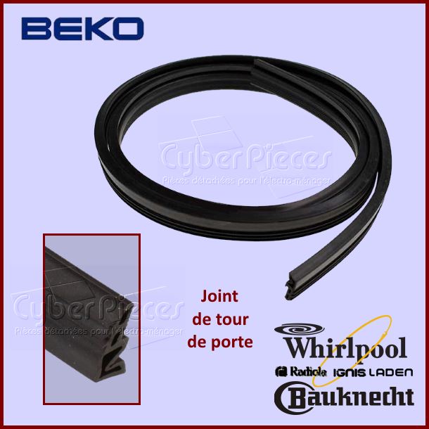 Joint de tour de porte Beko 1749190200 - Pièces lave-vaisselle