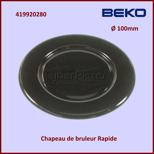 Chapeau bruleur Rapide SABAF Beko 419920280 - Pièces table de cuisson