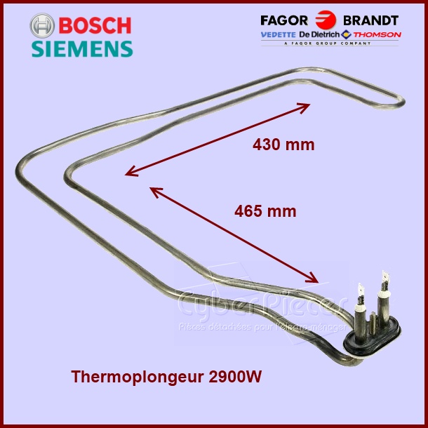 Thermoplongeur 2900W - 230V Bosch 00282747 - Pièces lave-vaisselle