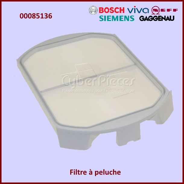 Filtre à Peluche Bosch 00085136 - Pièces sèche-linge