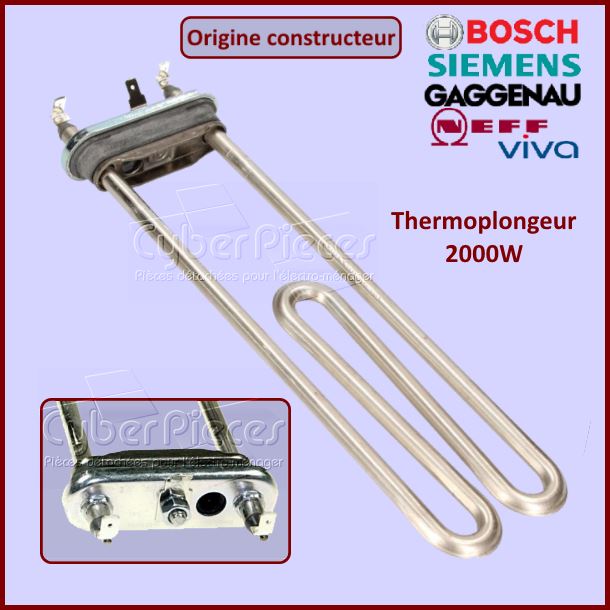 Thermoplongeur 2000W Bosch 00265961 - Version Origine -  Pièces mac...