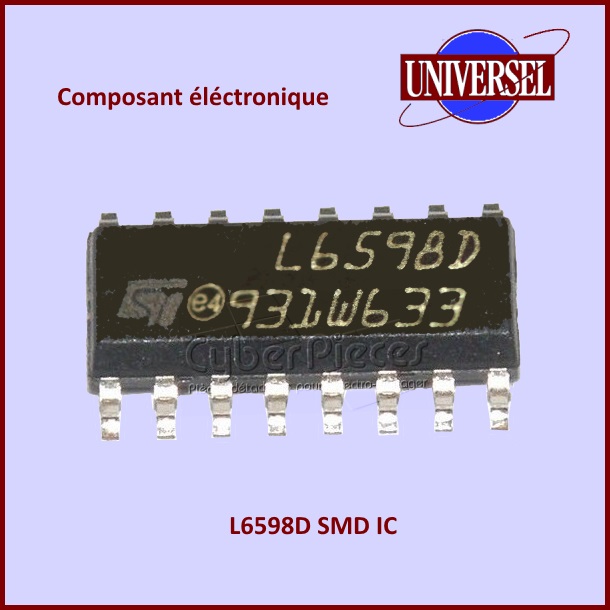 Composant electronique L6598D SMD IC - Pièces réfrigérateur & congé...
