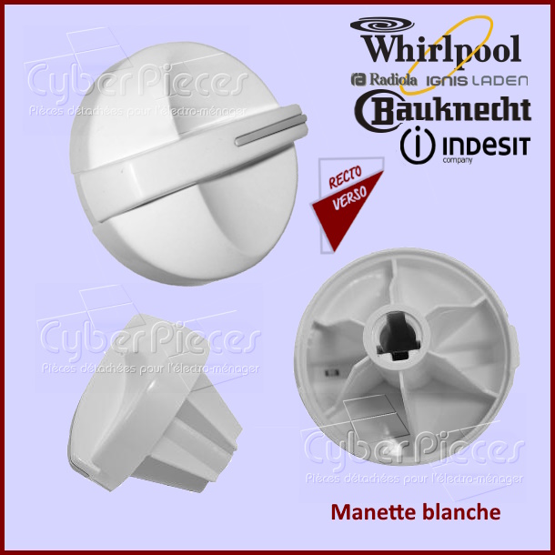 Manette blanche Indesit C00044820