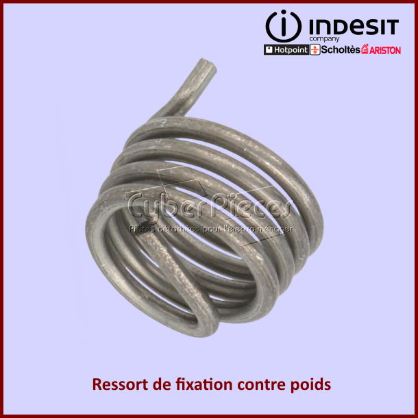 Ressort de fixation contre poids Indesit C00286069 -  PiÃ¨ces machin...
