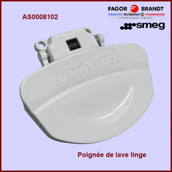 Poignée de porte Brandt AS0008102 -  Pièces machine à laver