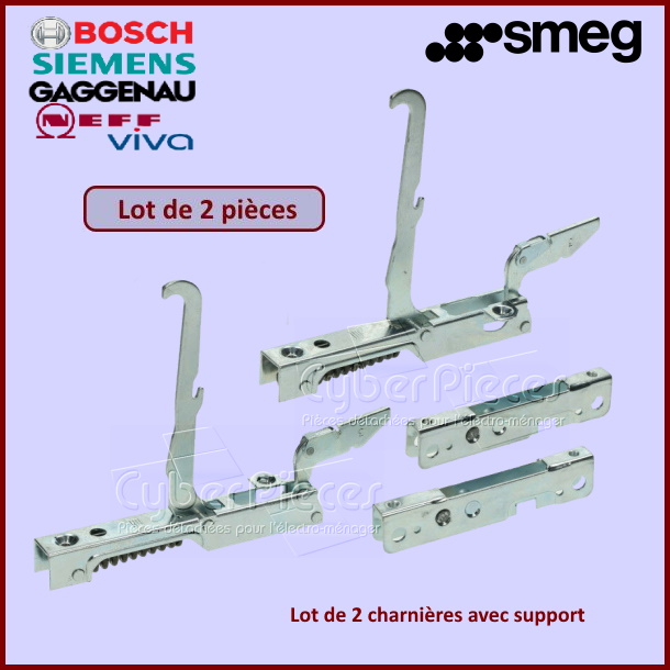 Lot de 2 charnières Smeg 691330361