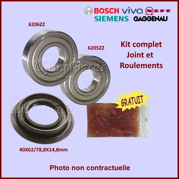 Kit Palier Bosch Siemens 00058436 -  Pièces machine à laver