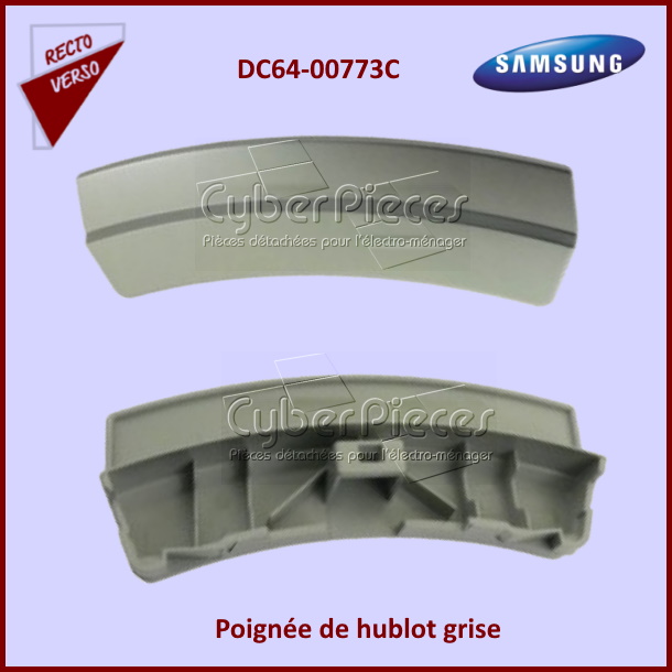 Poignée grise de hublot Samsung DC64-00773C