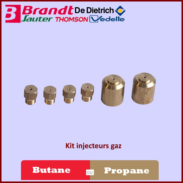 Kit injecteurs gaz Butane Brandt 76X3496 - Pièces four