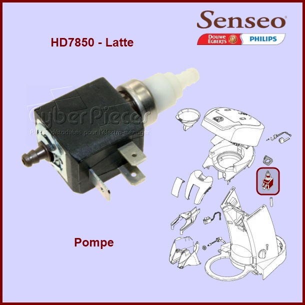 Pompe Senseo HD7850 - 422225941230 - Machine à dosettes